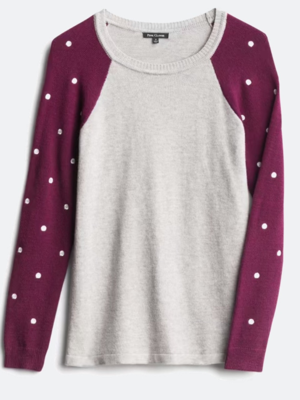 Pink clover sweater